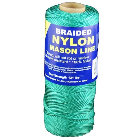 T.W. Evans Cordage Co. No. 1 x 1000 ft. Braided Nylon Mason Line Green 12-506